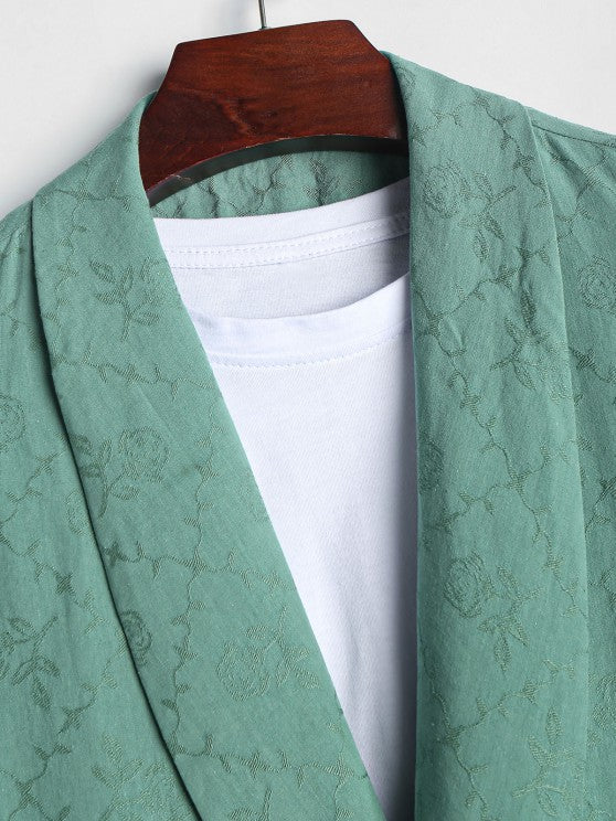 Short Sleeves Shirt And Drawstring Shorts - Grafton Collection