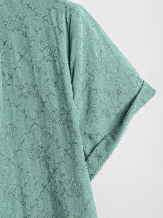 Short Sleeves Shirt And Drawstring Shorts - Grafton Collection