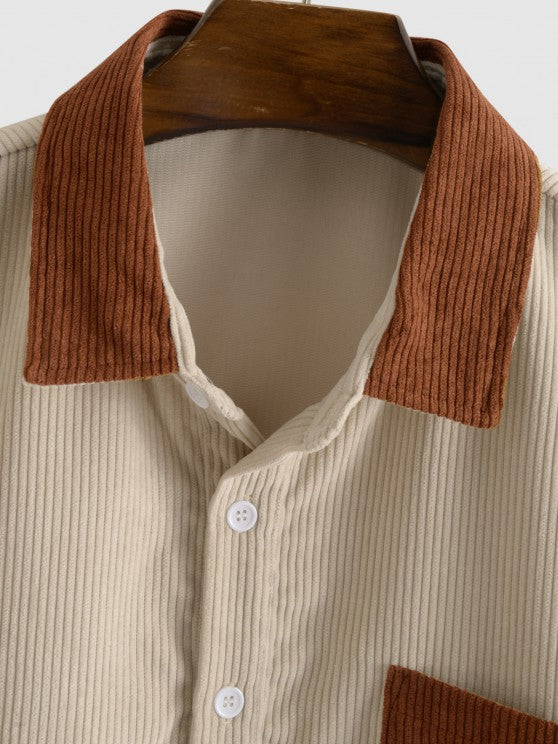 Half Button Pocket Shirt And Shorts - Grafton Collection