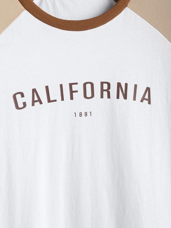 Letter Printed T Shirt And Shorts - Grafton Collection