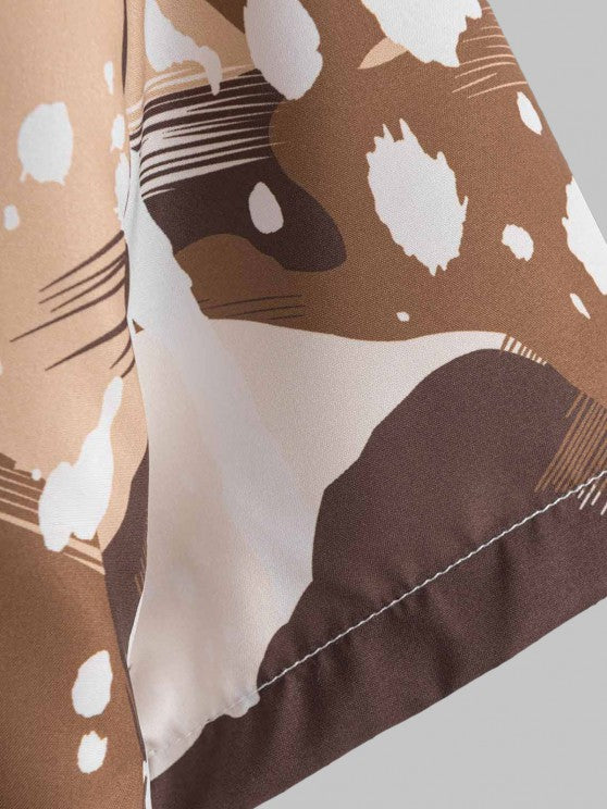 Casual Shirt And Drawstring Shorts - Grafton Collection