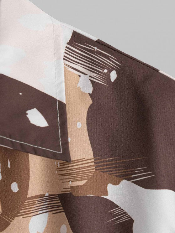 Casual Shirt And Drawstring Shorts - Grafton Collection