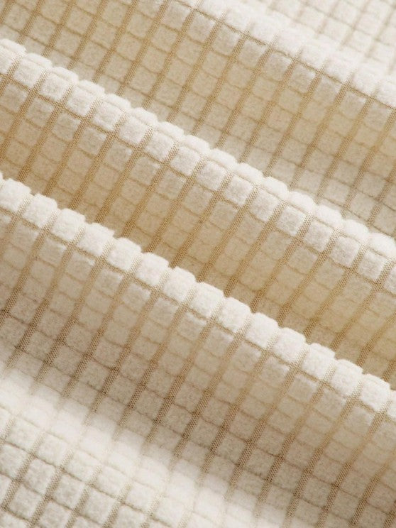 Solid Textured T Shirt And Short - Grafton Collection