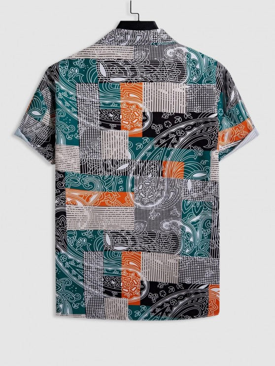 Floral Pattern Shirt And Shorts - Grafton Collection