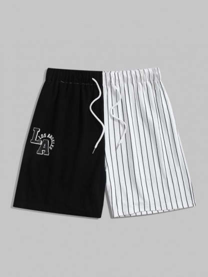 Striped Printed T-Shirt And Shorts - Grafton Collection