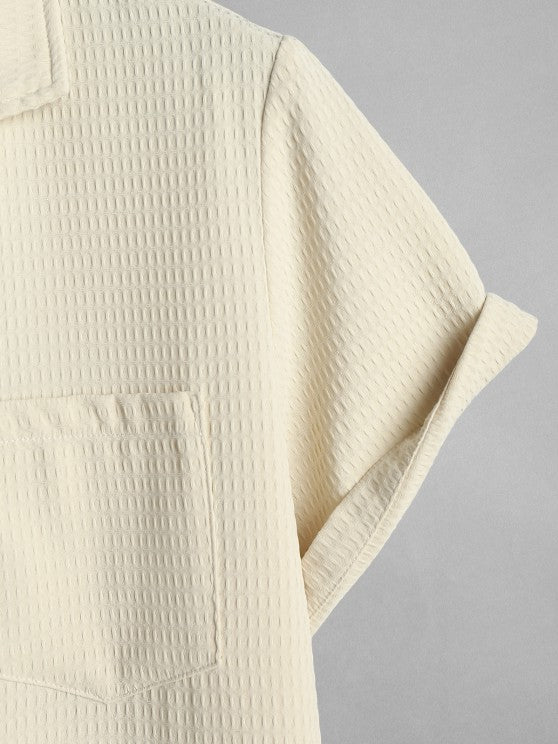 Plain Short Sleeves Shirt And Shorts - Grafton Collection