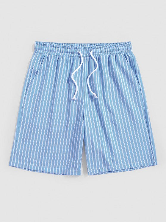 Casual Striped Shirt And Shorts Set - Grafton Collection