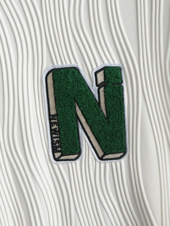 Textured Fluffy Letter T Shirt And Shorts - Grafton Collection