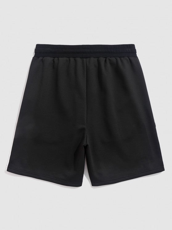 Vertical Striped Pattern T Shirt And Shorts - Grafton Collection