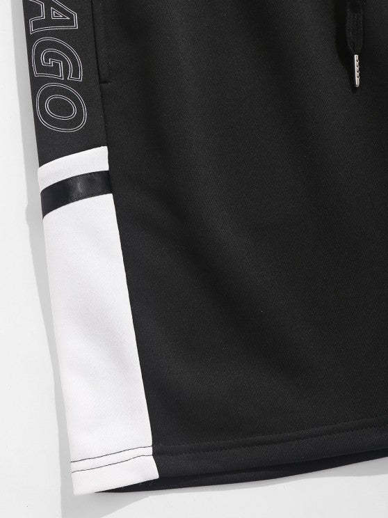 Letter T Shirt And Chicago Shorts Set - Grafton Collection