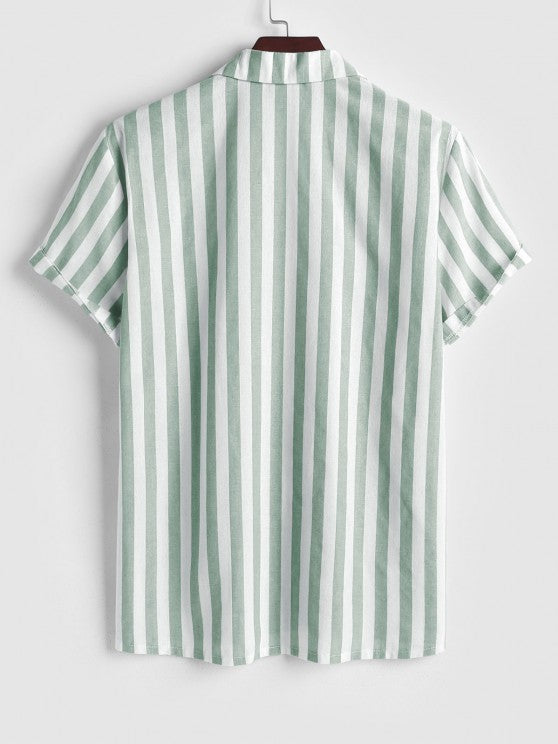 Vertical Striped Shirt And Pants - Grafton Collection