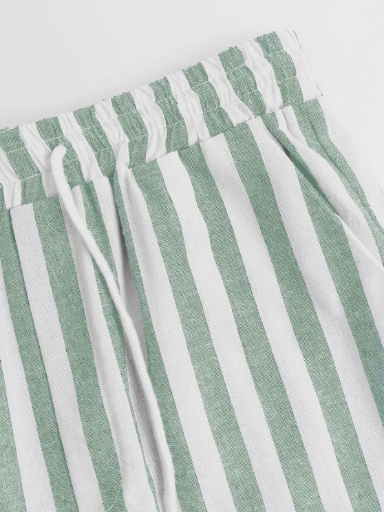 Vertical Striped Shirt And Pants - Grafton Collection