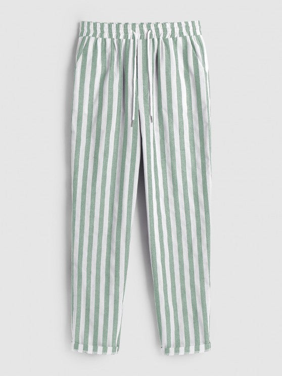 Vertical Striped Shirt And Pants - Grafton Collection