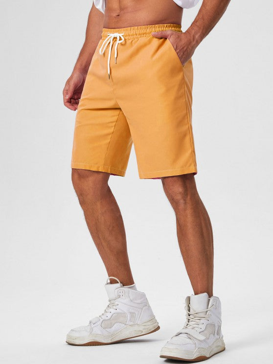 Graphic Leaf Printed T Shirt And Shorts - Grafton Collection