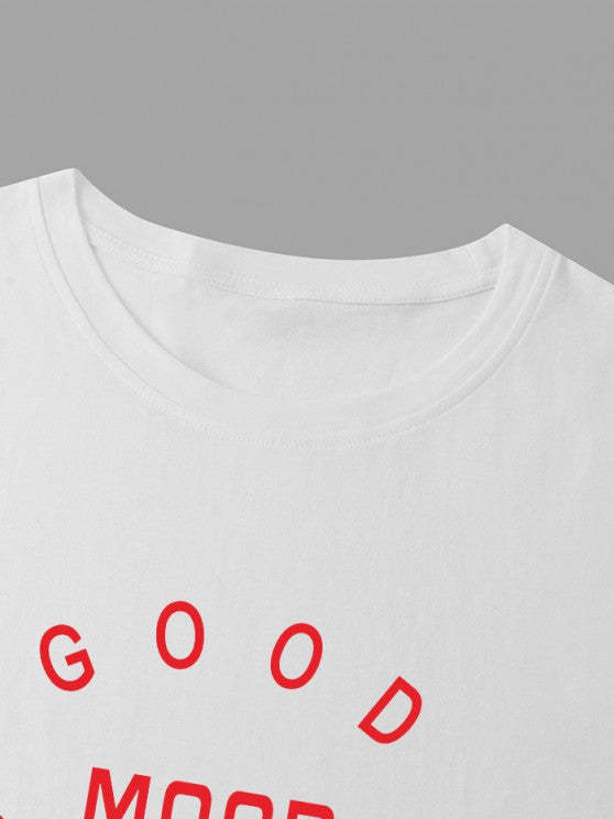 Good Mood Printed T Shirt And Shorts Set - Grafton Collection