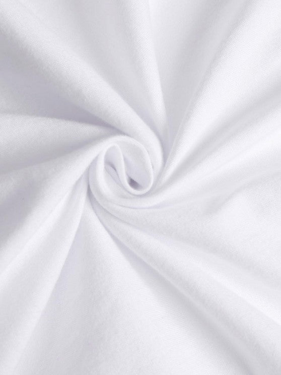 Polo Collared T-shirt And Striped Shorts - Grafton Collection