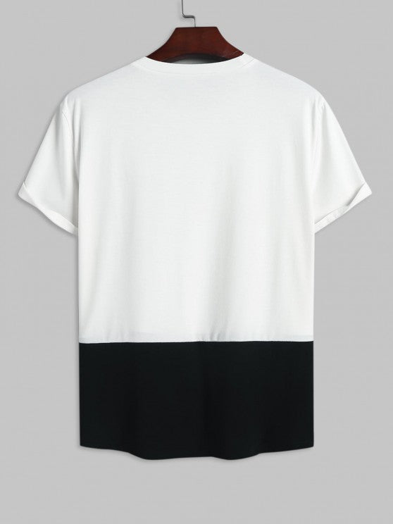 Ethnic Jacquard T Shirt And Casual Shorts Set - Grafton Collection