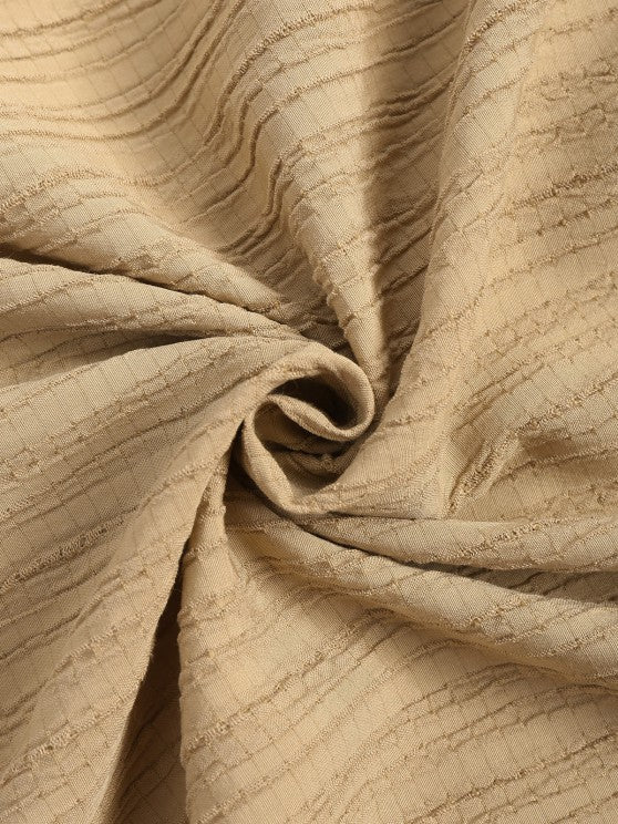 Plain Shirt And Linen Textured Shorts Set - Grafton Collection