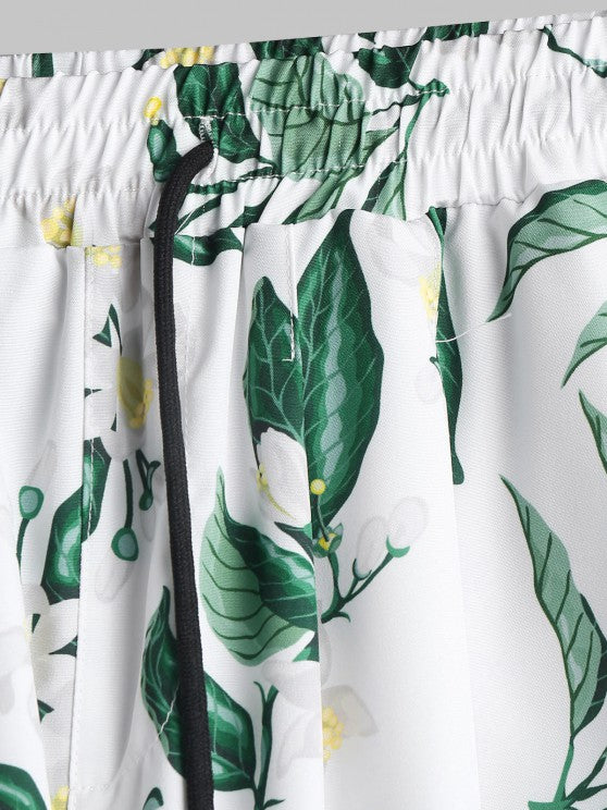 Floral Planted Shirt And Shorts - Grafton Collection