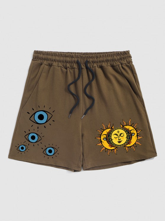 Cactus Graphic T Shirt And Vintage Shorts - Grafton Collection