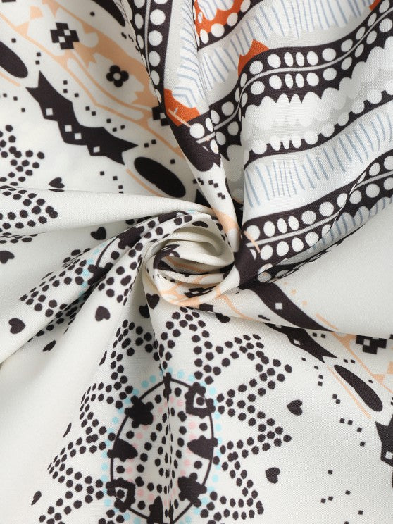 Ethnic Printed Flowers Shirt With Casual Shorts - Grafton Collection