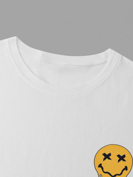 Smiley Graphic T-Shirt And Cargo Short - Grafton Collection