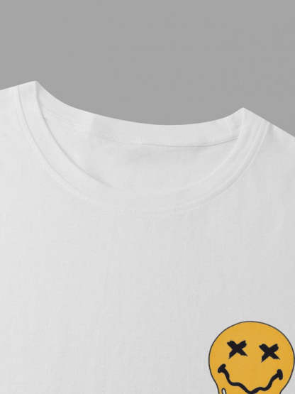Smiley Graphic T-Shirt And Cargo Short - Grafton Collection
