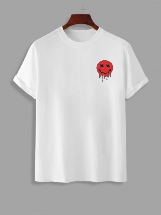 Drippy Smile Graphic Tee And Shorts Set - Grafton Collection