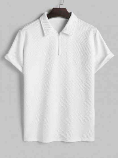 Geometric Polo T Shirt And Shorts Sports Set - Grafton Collection