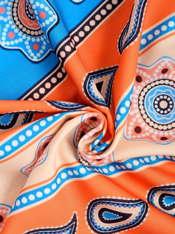 Paisley Print Shirt And Board Shorts Set - Grafton Collection