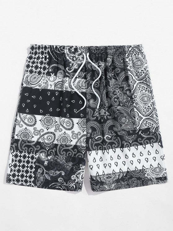 Floral Patchwork Printed Shirt With Shorts - Grafton Collection