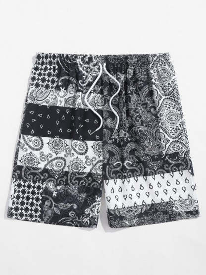 Floral Patchwork Printed Shirt With Shorts - Grafton Collection
