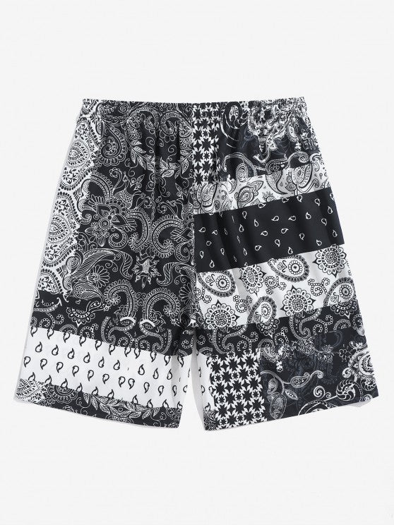 Floral Patchwork Printed Shirt With Shorts - Grafton Collection