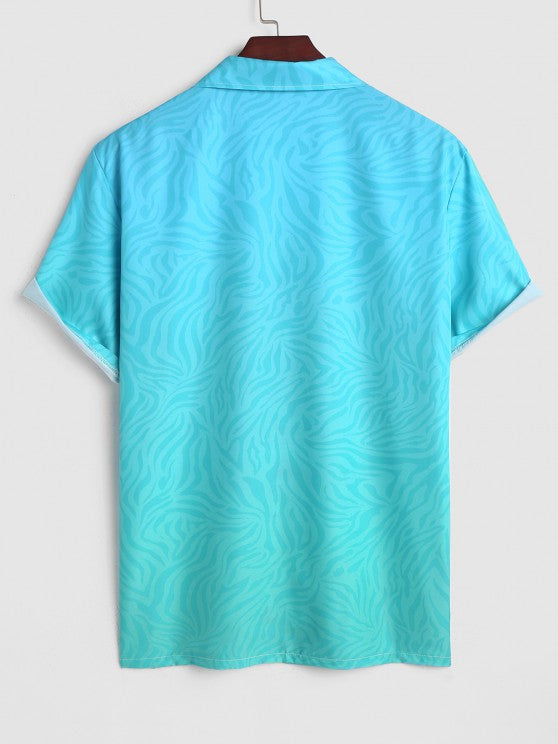 Printed Tree Plant Shirt And Shorts - Grafton Collection