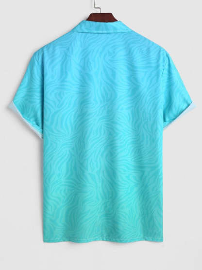 Printed Tree Plant Shirt And Shorts - Grafton Collection