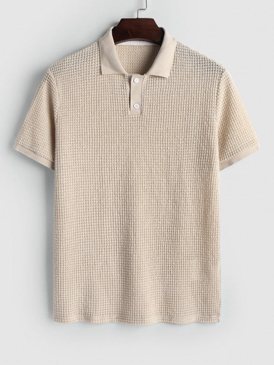 Hollow Out T-Shirt And Zip Fly Pants Set - Grafton Collection