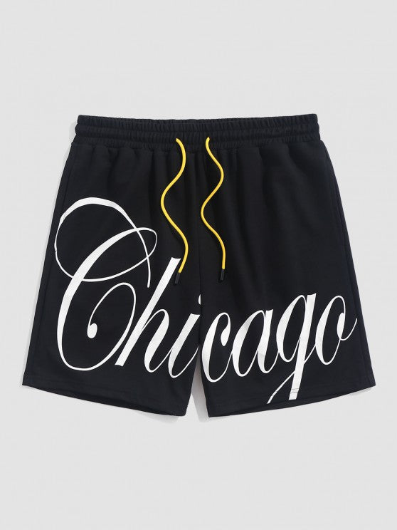 Chicago Graphic Baseball Shirt And Shorts Sports Set - Grafton Collection