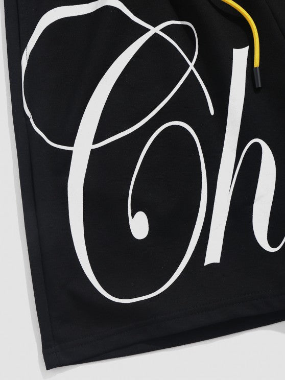 Chicago Graphic Baseball Shirt And Shorts Sports Set - Grafton Collection