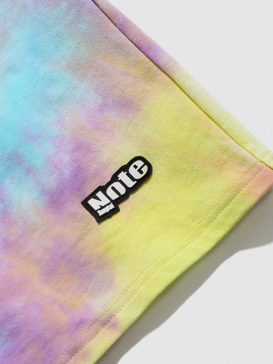 Printed Short Sleeves T Shirt and Tie Dye Shorts Set - Grafton Collection