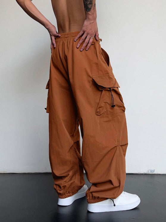 Plain Collar T Shirt And Cargo Pants - Grafton Collection