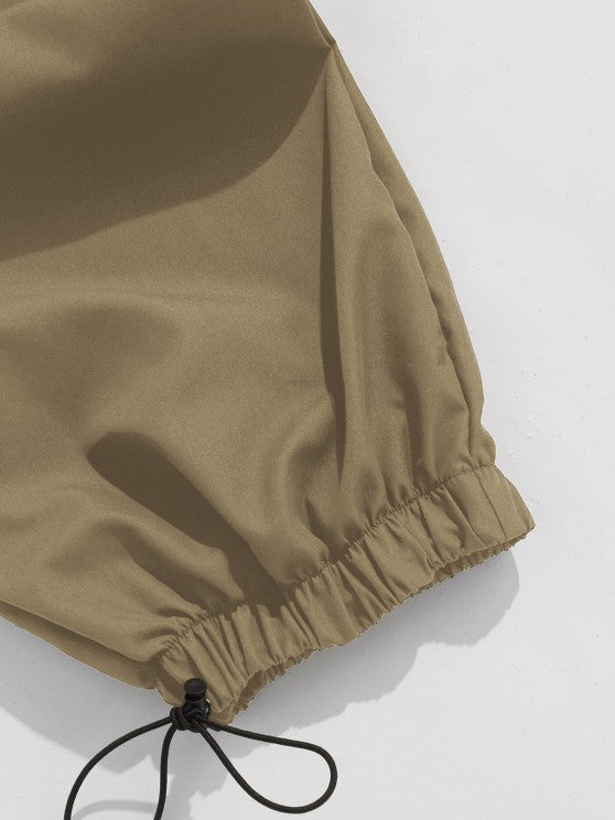 Plain Collar T Shirt And Cargo Pants - Grafton Collection