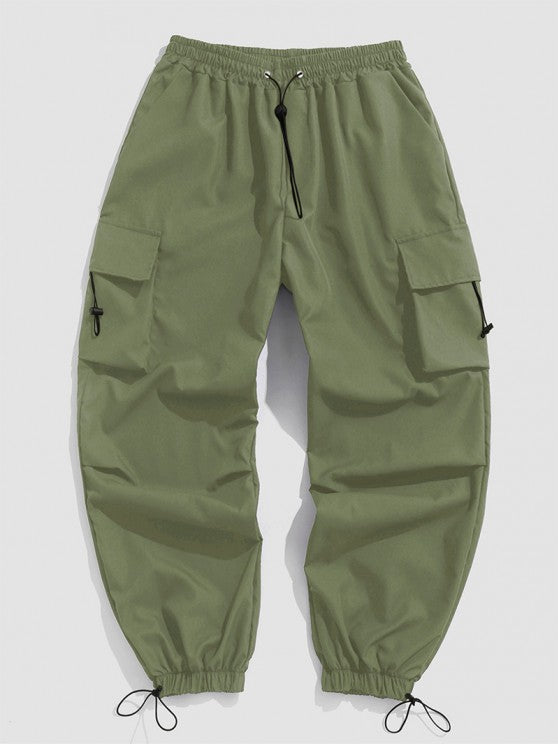 Plain Collar T Shirt And Cargo Pants - Grafton Collection