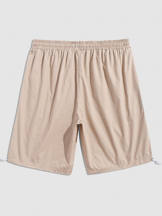 Letter Print Shirt And Shorts Cargo Set - Grafton Collection