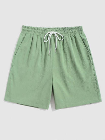 Plain Short Sleeves Suit Shirt And Shorts - Grafton Collection