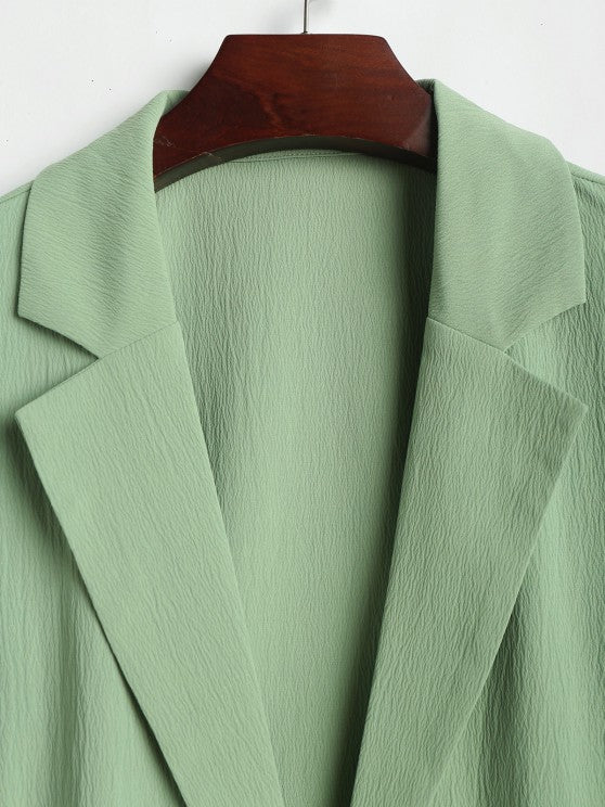 Plain Short Sleeves Suit Shirt And Shorts - Grafton Collection