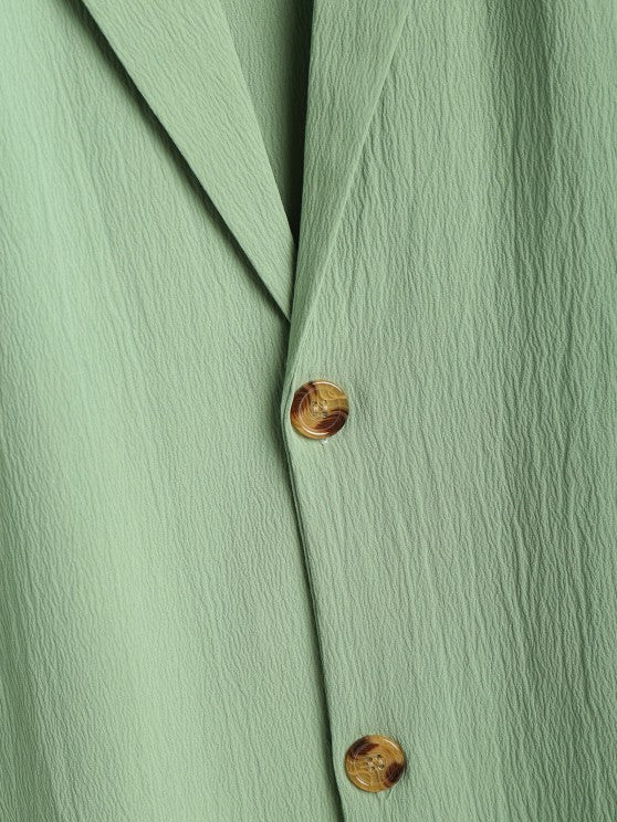 Plain Short Sleeves Suit Shirt And Shorts - Grafton Collection