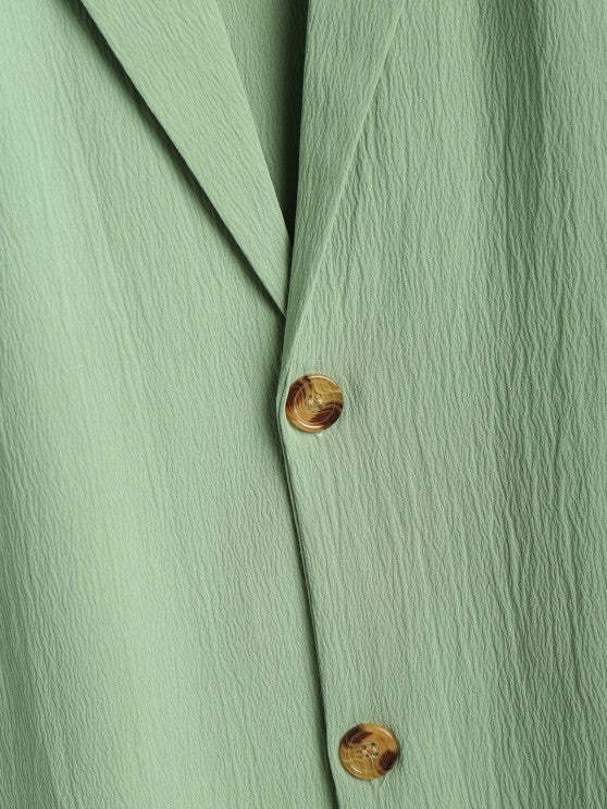 Plain Short Sleeves Suit Shirt And Shorts - Grafton Collection