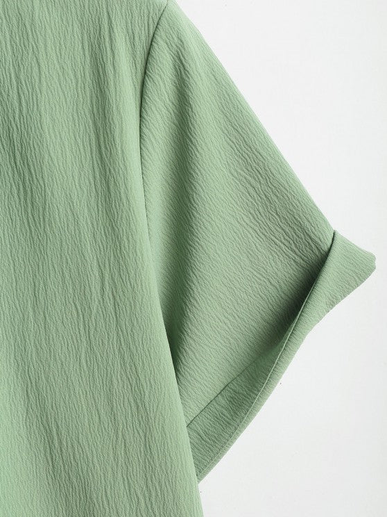 Plain Short Sleeves Suit Shirt And Shorts - Grafton Collection