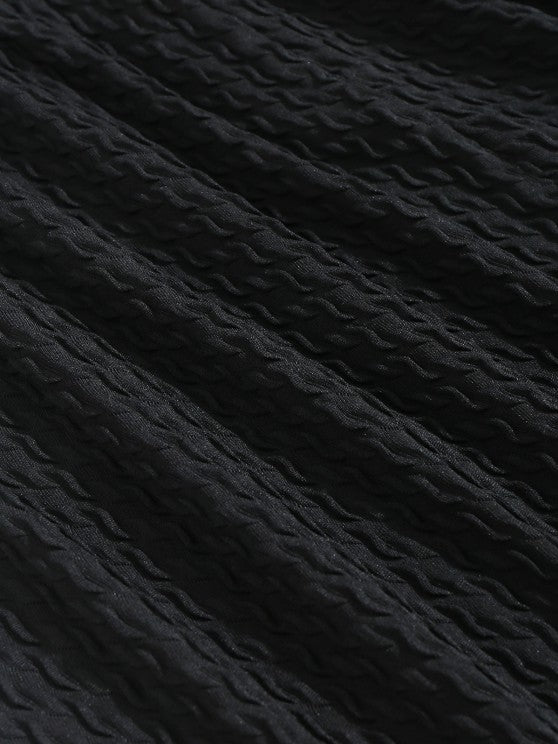 Textured Short Sleeves T Shirt And Shorts - Grafton Collection