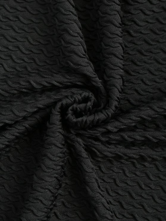 Textured Short Sleeves T Shirt And Shorts - Grafton Collection